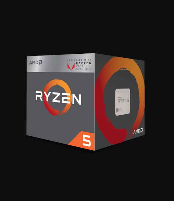 AMD Ryzen™ 5 2400G with Radeon™ RX Vega 11 Graphics - F ...