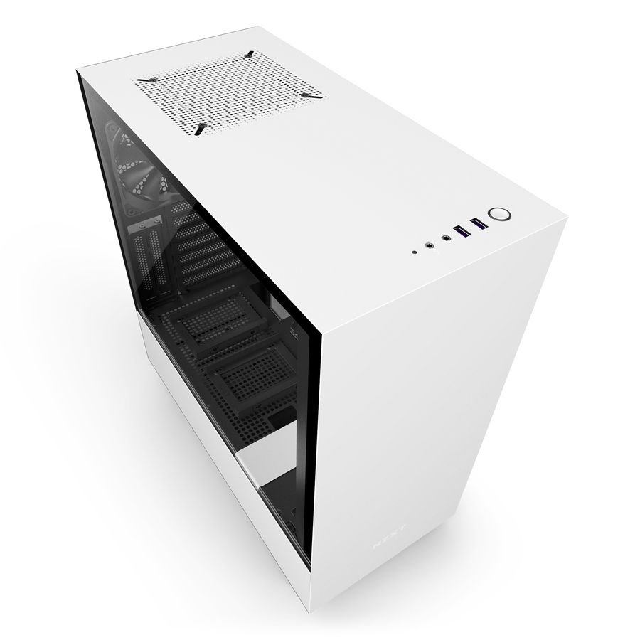 NZXT H500i Mid Tower Case (Matte White) – F 1Tech Computers